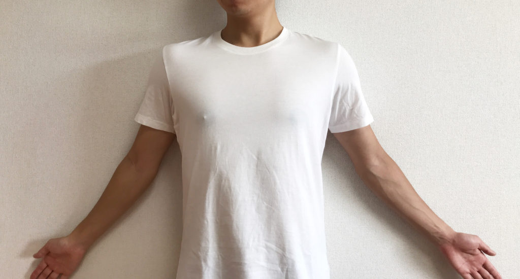 世界一乳首を黒くしてエアリズムマイクロメッシュ 白ｔの透けにくさを徹底検証してみた ２０代服狂サラリーマンのファッションブログ