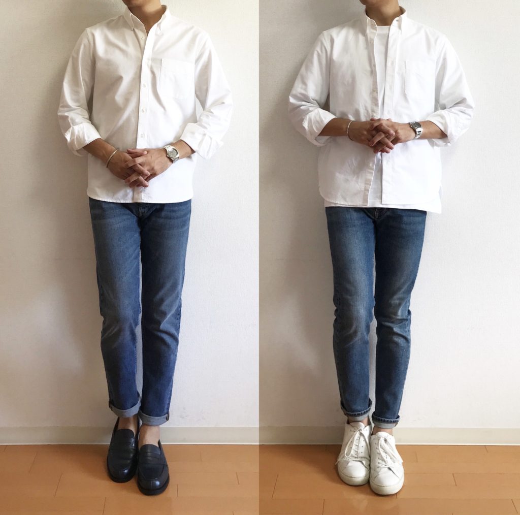 コスパ最強 無印良品の白シャツが最強すぎるのでご紹介させてください ２０代服狂サラリーマンのファッションブログ